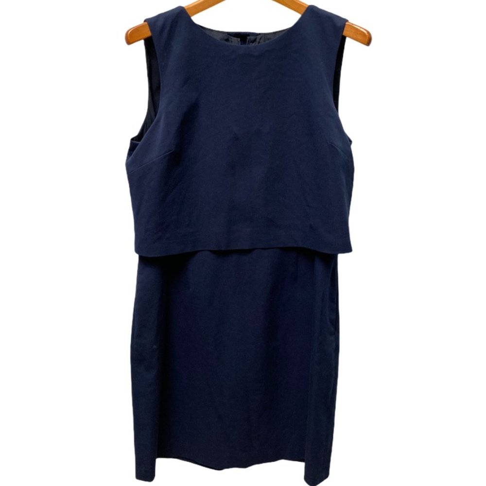 Brooks Brothers Navy Sleeveless Sheath Dress US12